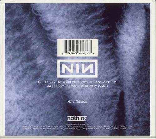 Nine Inch Nails Halo Thirteen EP Canadian CD single (CD5 / 5
